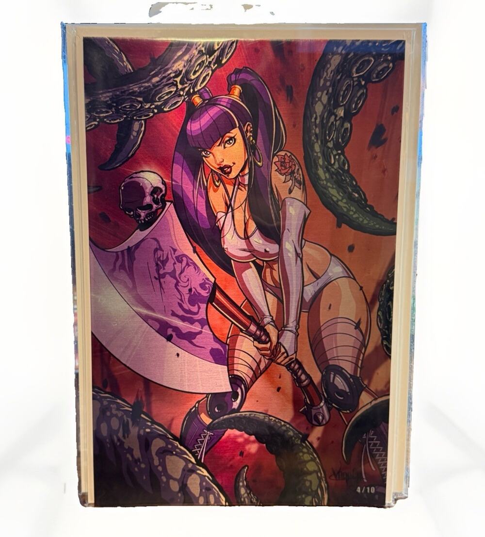Santera #1 Jose Varese Main METAL Cover Nice Virgin Comic Book Variant Ltd 4/10